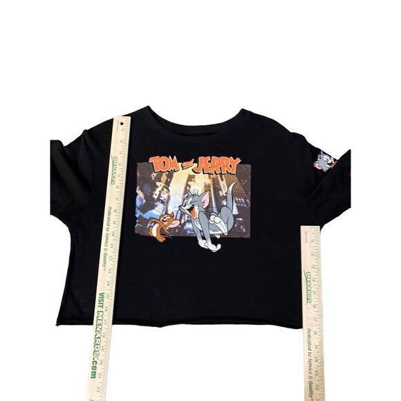 Tom and Jerry Cropped T-Shirt Juniors M Used - Picture 11 of 12